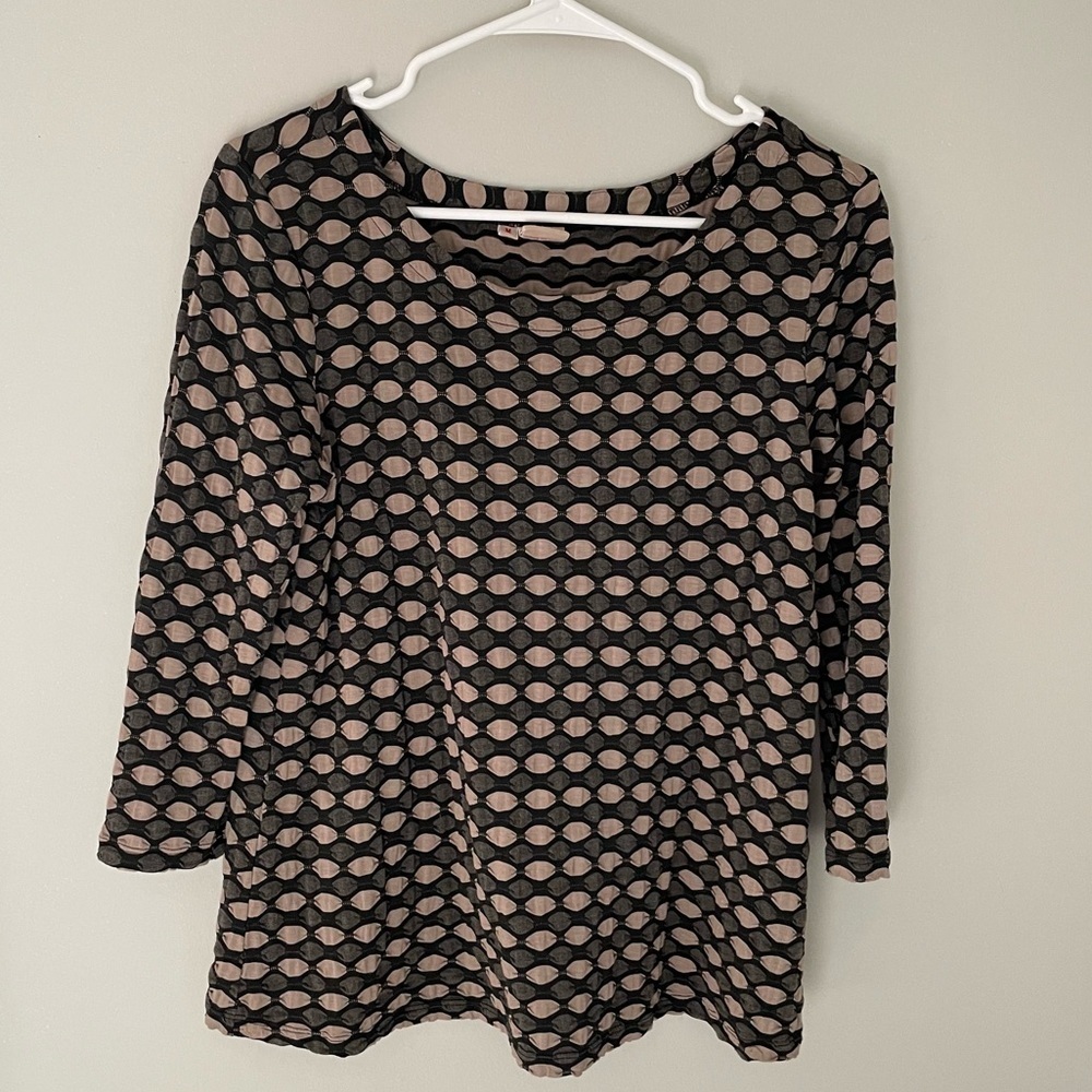 Tianello by Steve Barraza Neutral 3/4 Sleeve Ballet Tee
